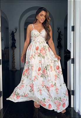Vestido Longo Estampado