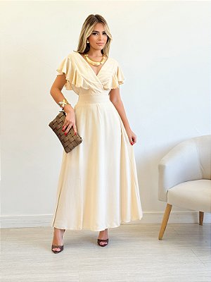 Vestido Midi de Manga