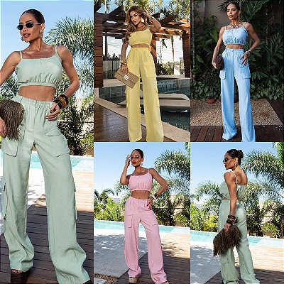 Conjunto De Calça & Cropped