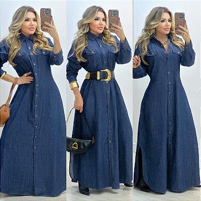 Vestido Longo Jeans