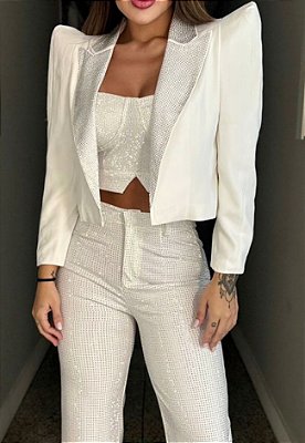 Blazer Pedraria C/ Ombreira
