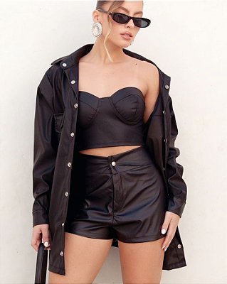 Parka Couro Eco