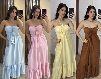 Vestido Longo Tomara Que Caia