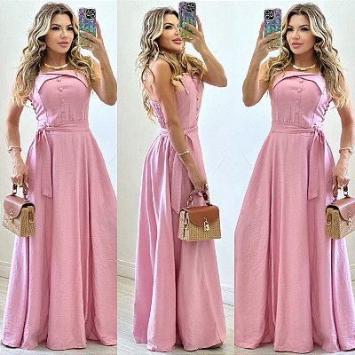 Vestido Longo De Alça