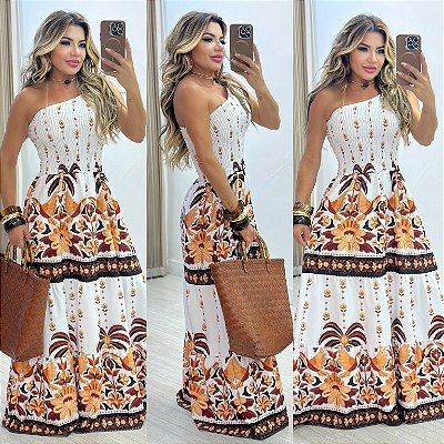 Vestido Longo Estampado