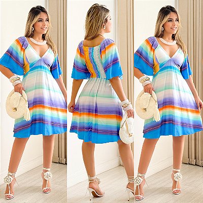 Vestido Curto Estampado