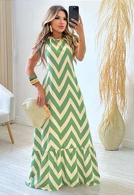 Vestido Longo ZigZag