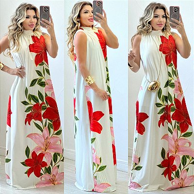 Vestido Longo Estampado