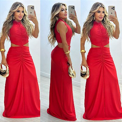 Vestido Longo Vazado