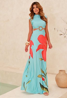 Vestido Longo Estampado