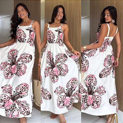 Vestido Longo Estampado