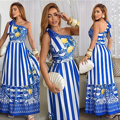 Vestido Longo Estampado