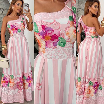 Vestido Longo Estampado