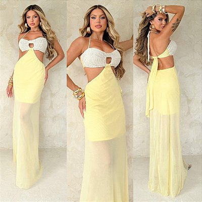 Vestido Longo De Alça