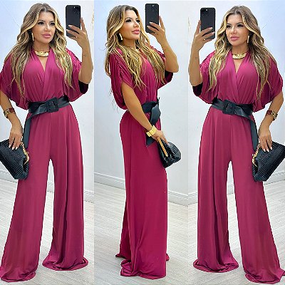 Macacão Longo De Manga 3/4