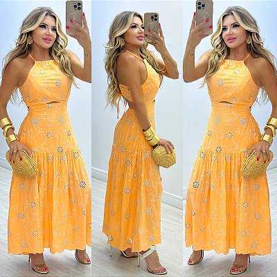 Vestido Midi Bordado