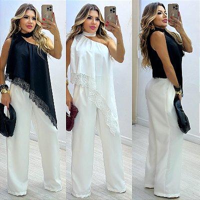 Blusa De Renda Ombro Único