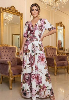 Vestido Longo Estampado