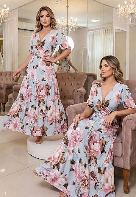 Vestido Longo Estampado