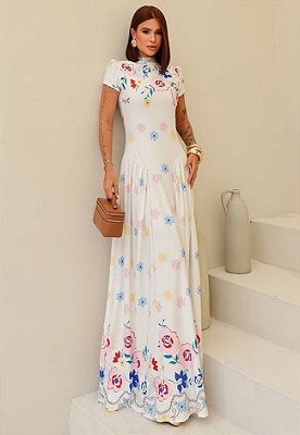 Vestido Longo Estampado