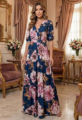Vestido Longo Estampado