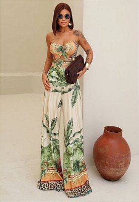 Macacão Longo Estampado