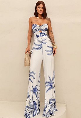 Macacão Longo Estampado