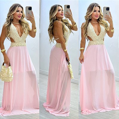 Vestido Longo Vazado