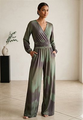 Macacão Longo Estampado