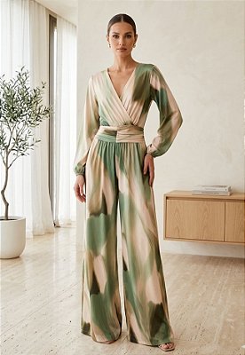 Macacão Longo Estampado