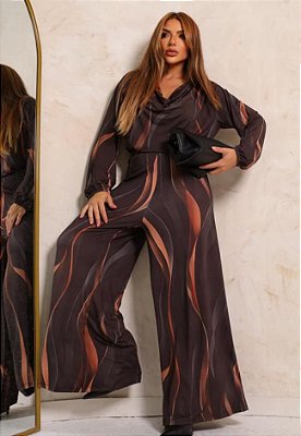 Macacão Longo Estampado