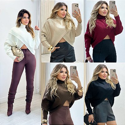 Blusa Manga Longa Tricot Modal