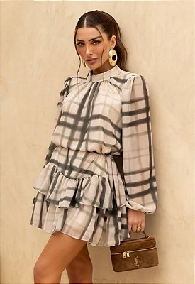 Vestido Curto Estampado