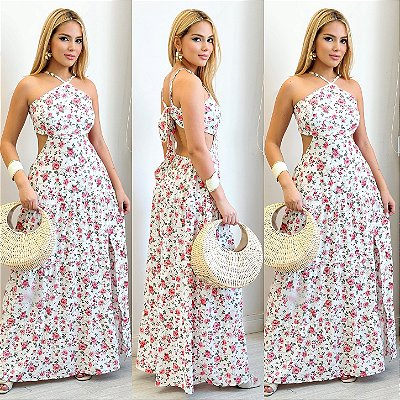 Vestido Longo Estampado
