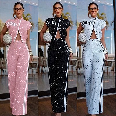 Conjunto De Calça & Blusa Poá