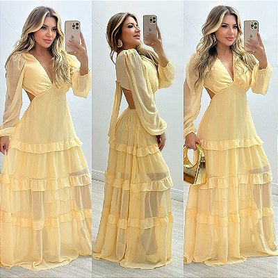 Vestido De Manga Longa