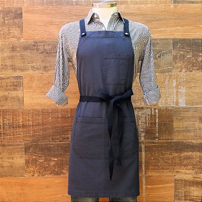 Avental Roma Strap Marinho Estonado