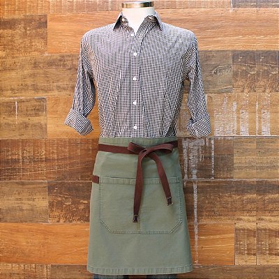 Avental de Cintura Verde estonado