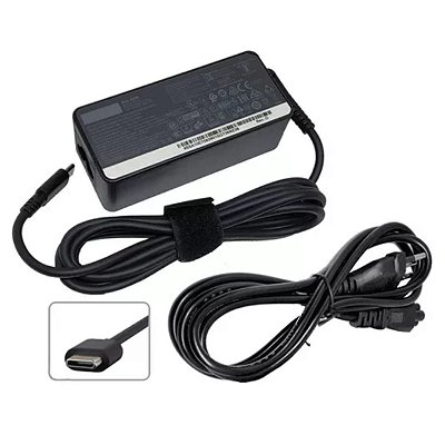 FONTE PARA NOTEBOOK LENOVO 20V 2.25A 45W PLUG (USB TIPO C)