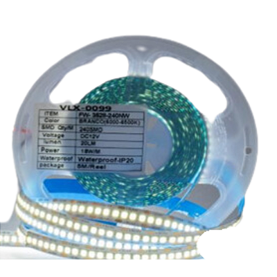 FITA DE LED COB 12V BRANCO FRIO (6500K) 3825 480LED + IP20 + 5M