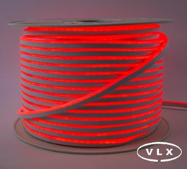 FITA DE LED NEON SILICONADA 110V VERMELHO 3528 60LED + IP67 + 100M (TOMADA)