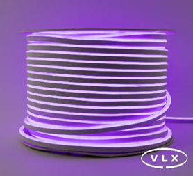 FITA DE LED NEON SILICONADA 110V ROXO 3528 60LED + IP67 + 100M (TOMADA)