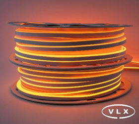 FITA DE LED NEON SILICONADA 12V LARANJA 3528 60LED + IP67 + 100M
