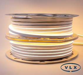 FITA DE LED NEON SILICONADA 12V BRANCO QUENTE (3000K) 3528 60LED + IP67 + 100M