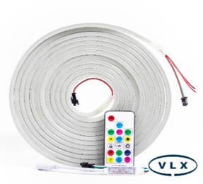 FITA DE LED NEON SILICONADA 12V RGB DIGITAL 3528 60LED + IP67 + 5M