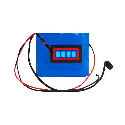 Bateria Li-ion 14.8V 5200mah C/ Indicador De Carga E Bms 4s