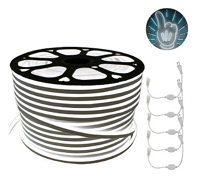 FITA DE LED NEON 12V RGB C/SILICONE 3528 60LED + IP67 + 50M