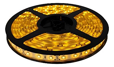 FITA DE LED 12V AMARELO C/SILICONE 3528 60LED + IP65 + 5M