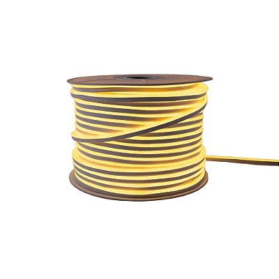 FITA DE LED 127V BRANCO QUENTE 3528 120LED + IP68 + 100M (TOMADA)