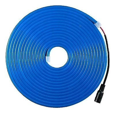 FITA DE LED NEON SILICONADA 12V AZUL ESCURO 3528 60LED + IP67 + 5M